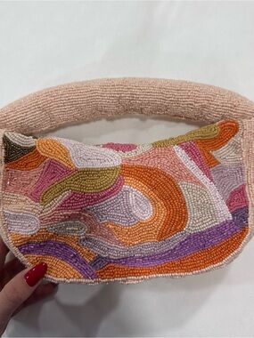 Beaded Multicolor Artisanal Handbag
